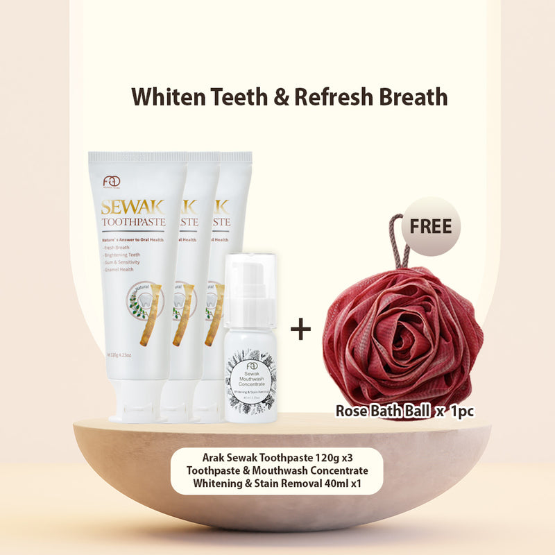 Whiten Teeth & Refresh Breath Bundle  [Expiry Date: August 2024]
