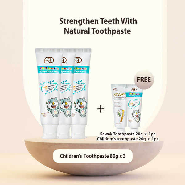 AG Plant-based Toothpaste for kids (Bundle of 3) [Expiry Date: June 2024]