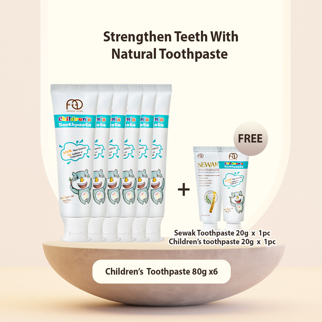 AG Plant-based Toothpaste for kids (Bundle of 6) [Expiry Date: June 2024]