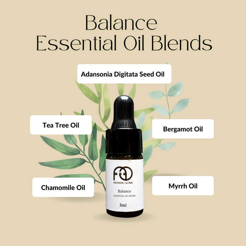 Balance Essential Oil Blends (3mls x 3 bottles)